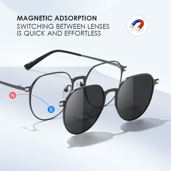 Olene™ 3 In 1 Polarized Round Sunglasses